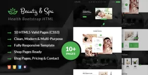 Beauty & Spa  Health Bootstrap HTML Template