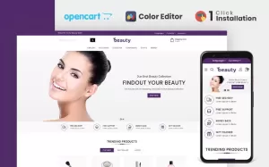 Beauty Store Responsive OpenCart Template - TemplateMonster