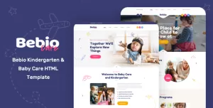 Bebio - Kindergarten & Baby Care HTML Template