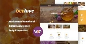 Beelove  Honey Production and Sweets Online Store WordPress Theme