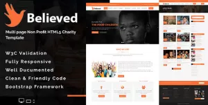 Believed - Multipage Non-profit HTML5 Charity Template
