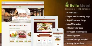 BellaMotel - Food, Restaurant Recipe HTML