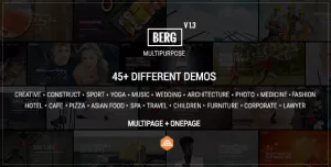 Berg - Multipurpose MultiPage 7.6 Theme