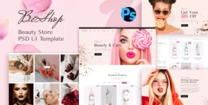 BeShop - Beauty Store PSD UI Template