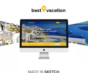 Best Vacation - Holiday Web Sketch Template