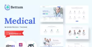 Bettum - Clean Medical WordPress Elementor Theme
