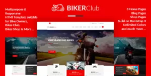 Bikers Club - HTML Template