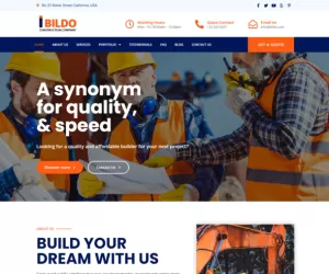 Bildo - Construction Elementor Template Kit