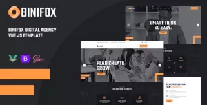 Binifox - Digital Agency Services Vue JS Template