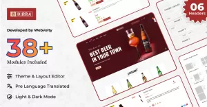 Birr - Beer Drink PrestaShop Theme for Brewery Online Store  PrestaShop 8 Templates