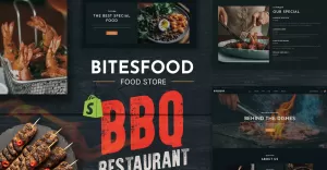 Bitesfood - BBQ & Grill Restaurant Shopify Theme