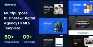 Bizwheel – Multipurpose Business & Digital Agency HTML5 Template