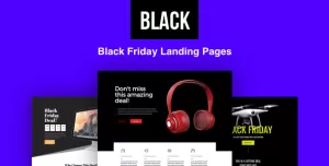 Black - Black Friday Landing Pages with Page Builder