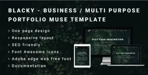 BLACKY - Business or Multi Purpose Portfolio Muse Template