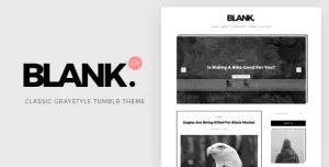 Blank  Gray-style Classic Tumblr Theme