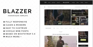 Blazzer - Personal/Fashion Blog HTML5 Template
