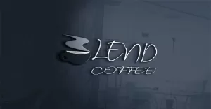 Blend Coffee Logo Template For Coffee Shop And Cafe