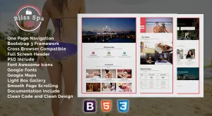 Bliss - – Spa One Page HTML Template