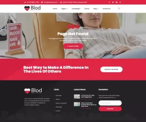 Blod - Blood Drive & Donation Campaigns Elementor Template Kit