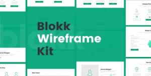 Blokk Wireframe Kit 170+ Screens