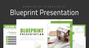 Blueprint Presentation PowerPoint template - TemplateMonster