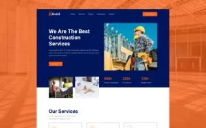 Boald - Construction Landing Page Template - TemplateMonster
