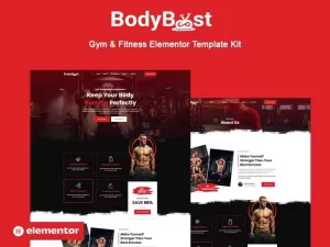 Bodyboost - Gym & Fitness Elementor Kit - TemplateMonster