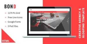 Bond - Creative Agency & Blogging HTML Template