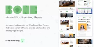 Bone - Minimal & Clean WordPress Blog Theme