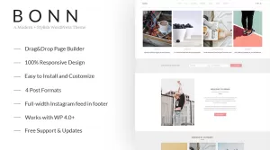 BONN - A Modern + Stylish WordPress Theme