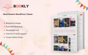 Bookly - Book Review WordPress Theme - TemplateMonster