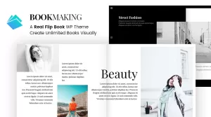 Bookmaking - 3D Flip Book WordPress Theme