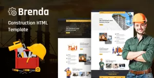 Brenda - Building Construction HTML Template with Responsive