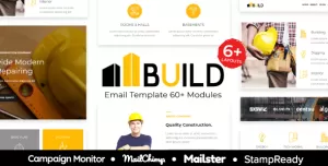 Build - Construction & Building Responsive Email Template - StampReady + Mailster & Mailchimp