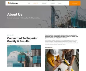Builderan - Construction Company Elementor Template kit