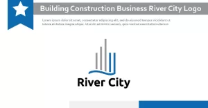 Building Construction Office Business River City Logo