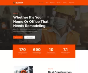Buildoit  Construction & Building Elementor Template Kit