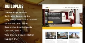 BuildPlus Responsive Construction and Renovation WordPress Theme