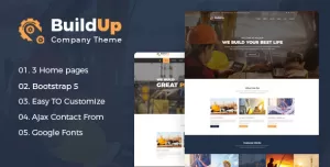 Buildup - Construction Responsive HTML Template