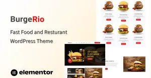 Burger - Fast Food and Restaurant One Page WordPress Theme