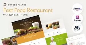 Burger Palace - Fast Food Restaurant WordPress Theme
