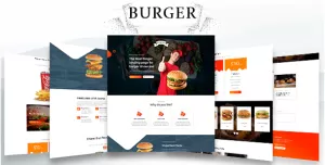 Burger - Restaurant food html landing page