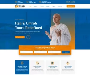 Burji - Hajj & Umrah Tour Travel Elementor Template Kit