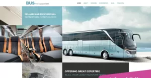 Bus Company Moto CMS 3 Template