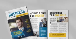 Business Magazine Layout template.