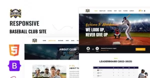 Buzzball - Baseball Sports Multipage HTML5 Website Template