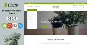 Cactis - Plants and Gardening Tools Online Store Shopify Theme