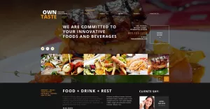 Cafe and Restaurant Responsive WordPress Theme
