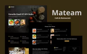 Cafe & Restaurant Elementor Template Kit