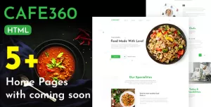 Cafe360  Restaurant & Fast Food Template